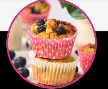 Coconut Flour Blueberry Muffins