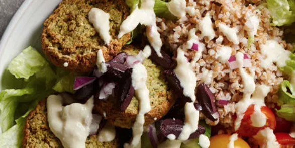 Greek Salad with Falafel