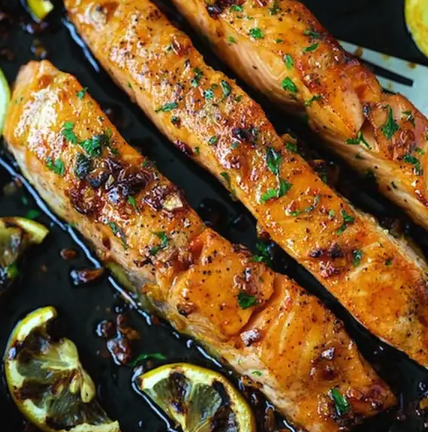 Honey Garlic Salmon Skillet