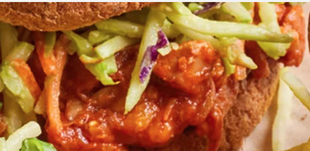 Jackfruit BBQ Sandwiches with Slaw