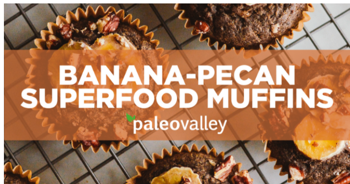 Nutrient-Dense Banana Pecan Superfood Muffins