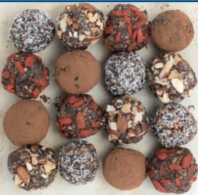 Raw Chocolate Cinnamon Energy Truffles