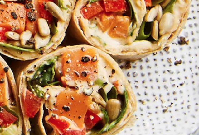 Sweet Potato and Veggie Roll-Ups